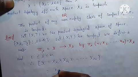 Tychonoff product topology