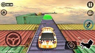 Impossible Stunt Car Tracks 3D - Уровни 1-7 - геймплей для Android 2019 screenshot 5