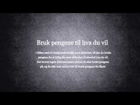 Billige lån uten sikkerhet