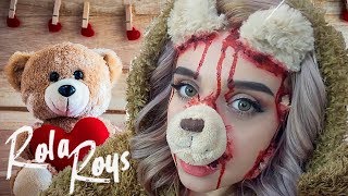 ДЕВУШКА- МЕДВЕДЬ🐻Evil TeddyGirl💔🐻МАКИЯЖ+ГРИМ НА ХЕЛЛОУИН💔Scary bear face/Rola Roys