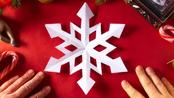 ✂️ How to Make a Paper Snowflake Easy and Quick ❄️❤️ Winter Craft DIY Tutorial