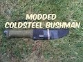 Bushcraft kit: COLDSTEEL BUSHMAN part 3 ,battoning wood