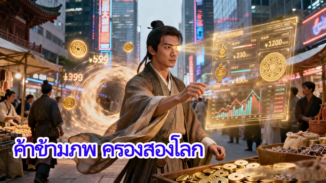 พ่อค้าเจ้าเล่ห์ข้ามสองโลก ปั่นตลาดสะเทือนสวรรค์ กอบโกยทรัพย์ครองจักรวาลการค้า