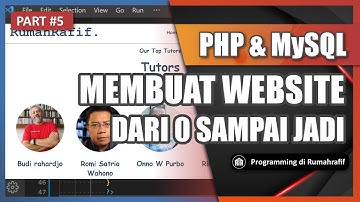 PART#5. MENAMPILKAN DATA TUTORS DARI MySQL  // MEMBUAT WEBSITE DENGAN PHP dan MySQL
