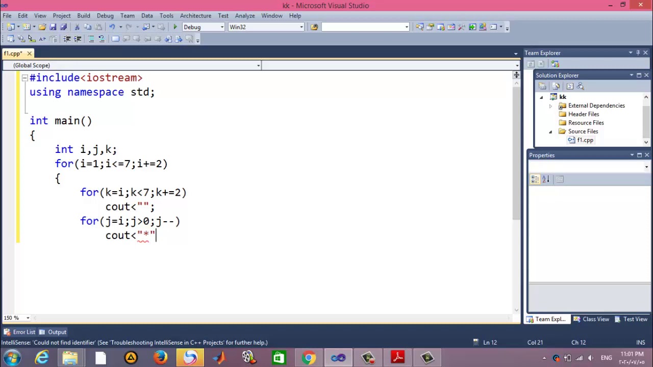 program to display the limited shape by using C++ - YouTube