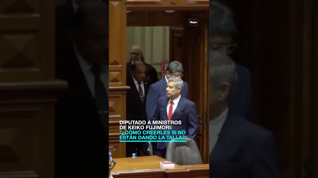 Diputado a ministros de Fujimori: "¿Cómo creerles si no están dando la talla?"