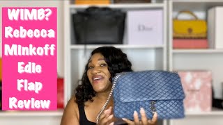 Celebrity WHATS IN MY BAG|REBECCA MINKOFF EDIE CROSSBODY (DENIM) UPDATED REVIEW|DESIGNER HANDBAG Wealth