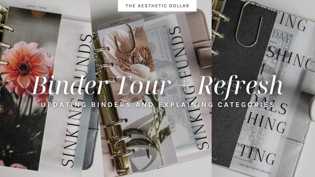 Binder Tour + Refresh | Setting Goals | Categories and Strategy for Cash Stuffing