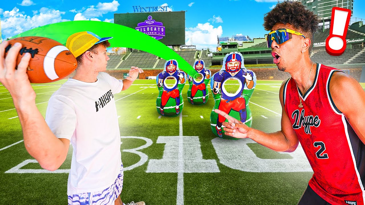 CRAZY QB FOOTBALL CHALLENGE!
