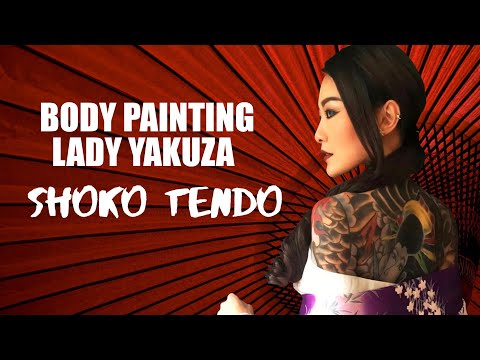 Body Painting Lady Yakuza | Shoko Tendo | Body Painting Jakarta | Model | Photoshoot Body Painting