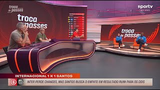 COMPLICOU PRO INTER OU SANTOS? MÍDIA DO EIXO DEBATE REBAIXAMENTO APÓS EMPATE NO BRASILEIRAO