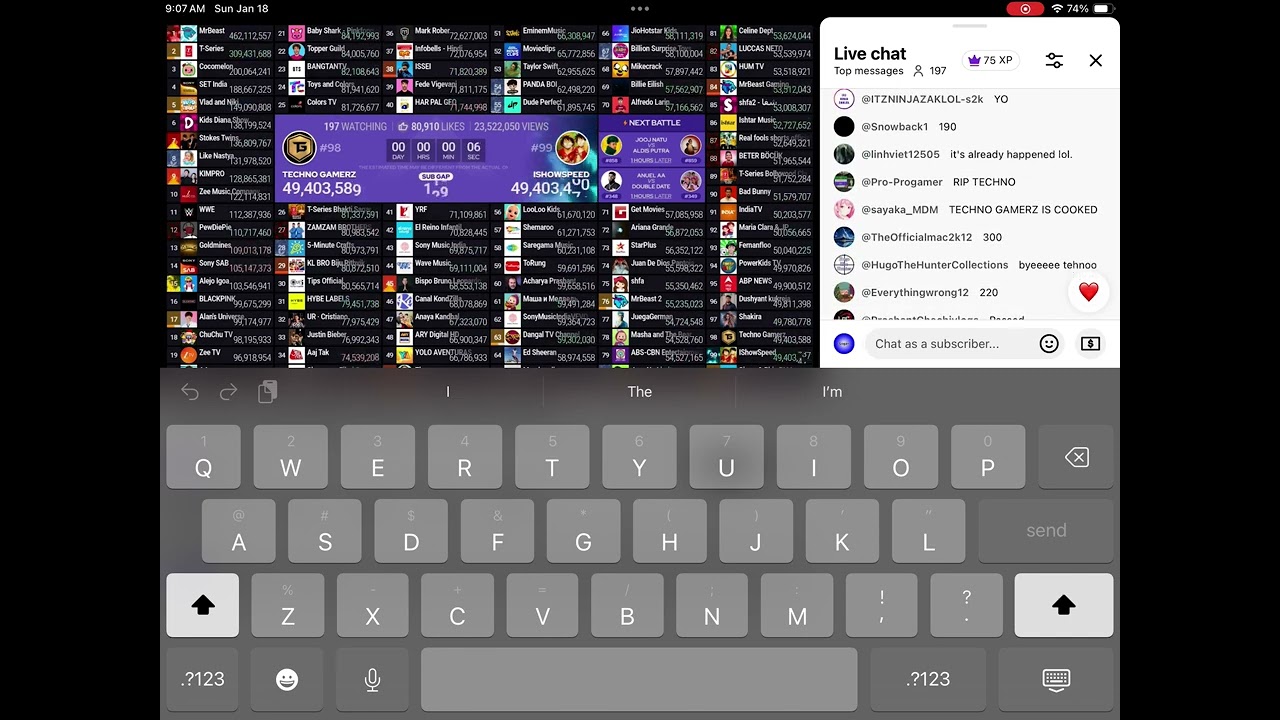 @IShowSpeed Passed @TechnoGamerzOfficial (chats reaction 