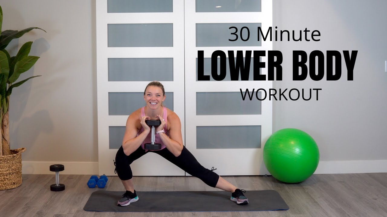 30 Minute Lower Body Dumbbell Workout - YouTube