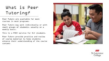 SLC Open House Video - Peer Tutoring Program