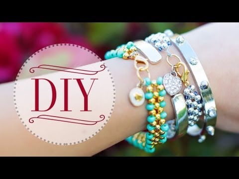 DIY Beaded Charm Bracelets {Ft. PaperPastels}