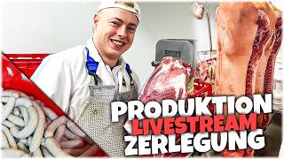 Metzgerproduktion am Mittwoch - rein da! - Wursten und Schweinezerlegung :P