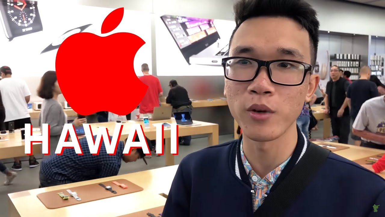 Qua Hawaii thăm Apple Store đỏ chót