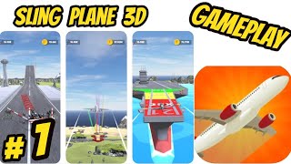 Sling Plane 3‪D All levels part 1 Gameplay Walkthrough (iOS-Android) screenshot 2