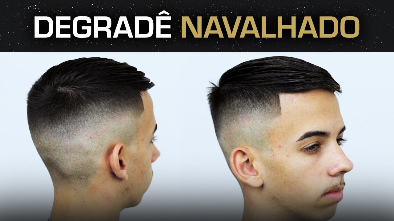 corte de cabelo masculino degrade na navalha