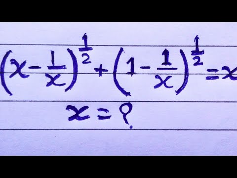 A Nice Algebra Equation | x=? ! Can you solve this ? #premath #maths # ...