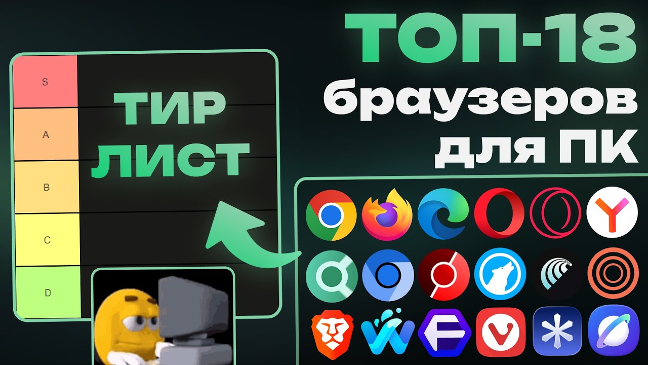 Я протестировал 18 браузеров для ПК. УДАЛЯЙТЕ ХРОМ 😈 (Т… — Transcript