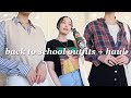 casual and cute outfits for back to school + thrift haul!