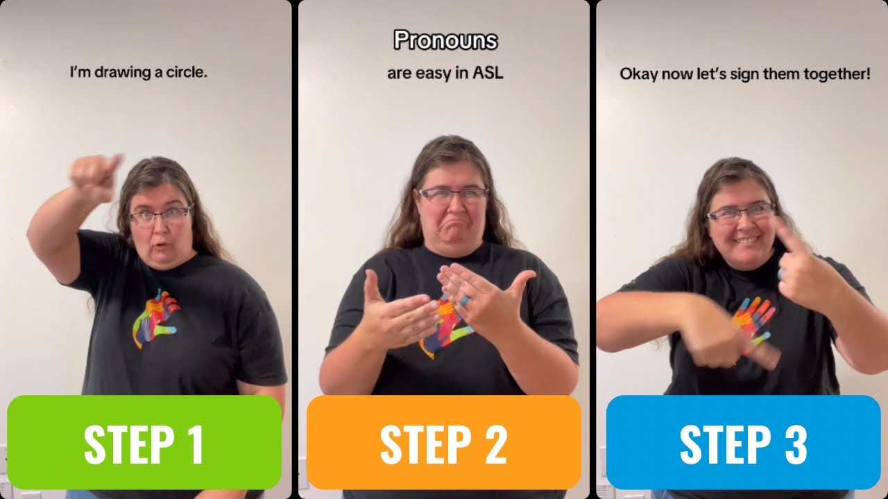 Tutorial: ASL Pronoun Signs for Beginners | Easy-to-Memorize ASL - YouTube