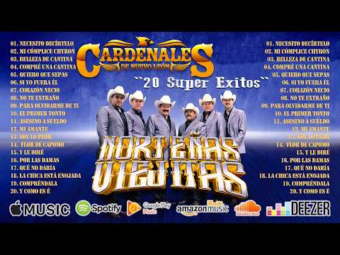 Cardenales De Nuevo León - 30 Éxitos Inolvidables ❤️ Norteñas Románticas Que Llegan al Corazón