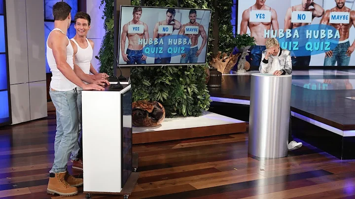 Ellen Tests Her Hunky Hotties in 'Hubba Hubba Quiz...