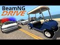 Extreme Golf Cart Chase & Crashes! - BeamNG Drive Gameplay - Police Escape