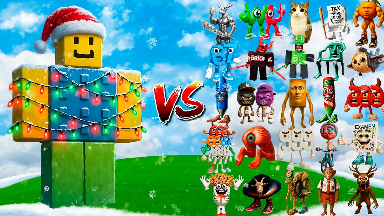 NOOBINI SANTANINI vs All NEW Secret Brainrot Bosses | Minecraft Mob Battle