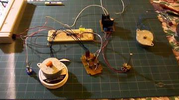 Unipolar Stepper Motor controller/driver test circuit