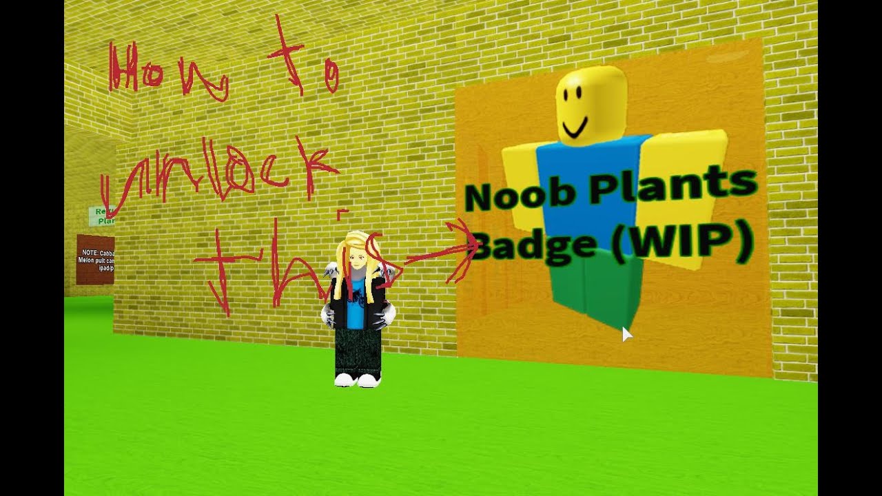 Outdated Roblox How To Unlock Noob Plant Badge In Super Pvz Youtube - plants vs zombies musume all badges roblox