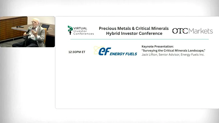 Keynote Presentation: “Surveying the Critical Minerals Landscape”