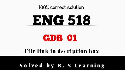 Eng518 GDB 1 solution 2024 /eng518 gdb solution/full marks/virtual university /assignment solutions