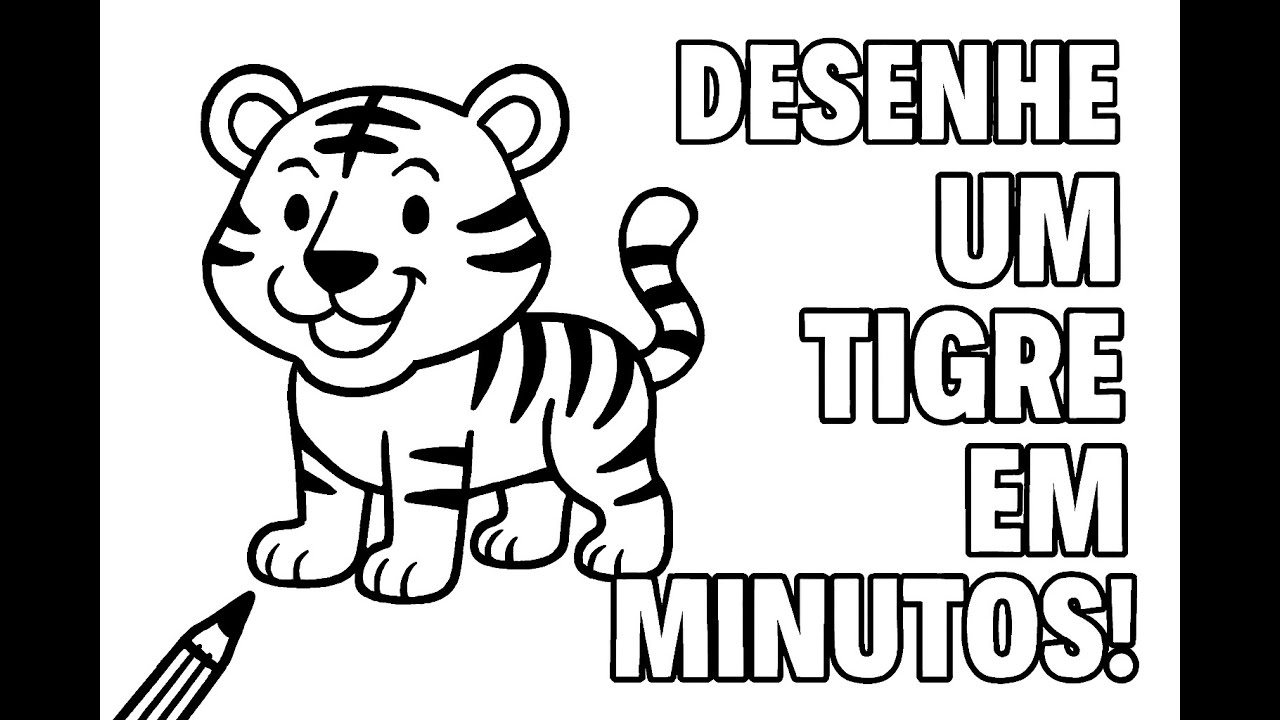 Como Desenhar Um Tigre Fofo E Facil Como Desenhar As Listras De Um