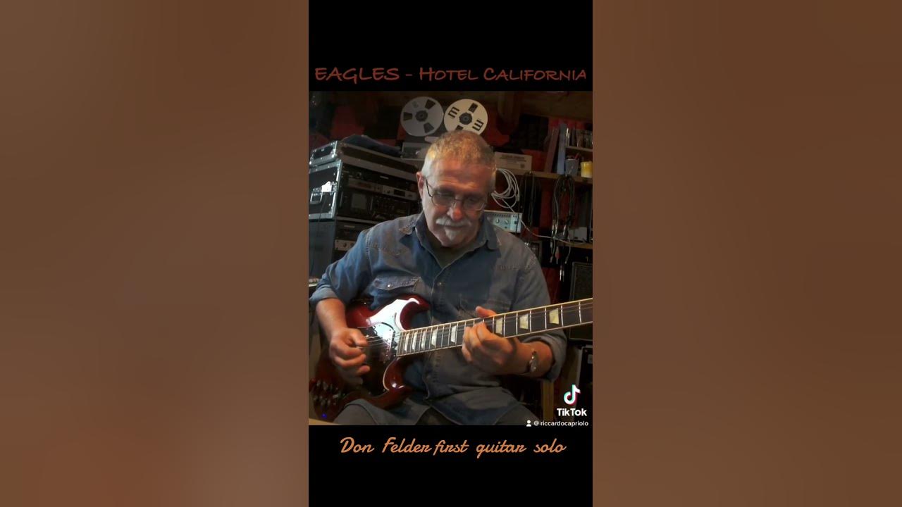 EAGLES - Hotel California Don Felder first guitar solo