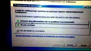 problème de démarrage de windows