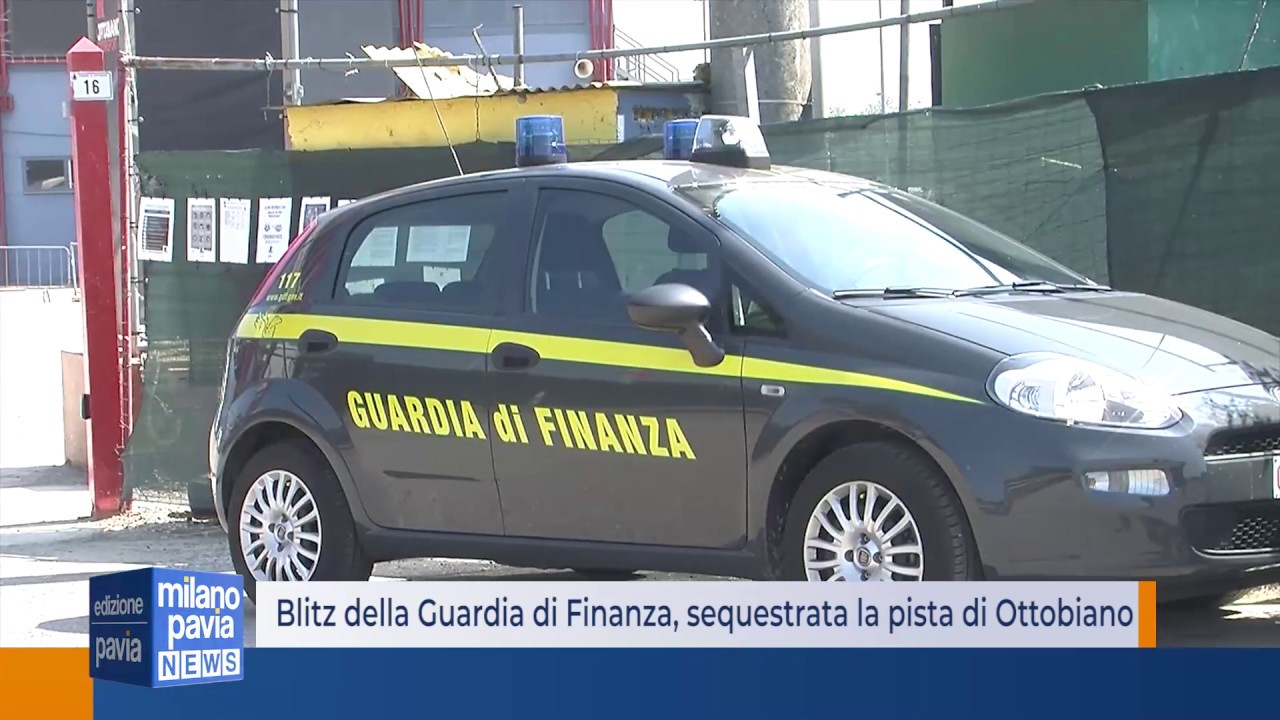 Blitz della Guardia di Finanza, sequestrata la pista di Ottobiano - YouTube