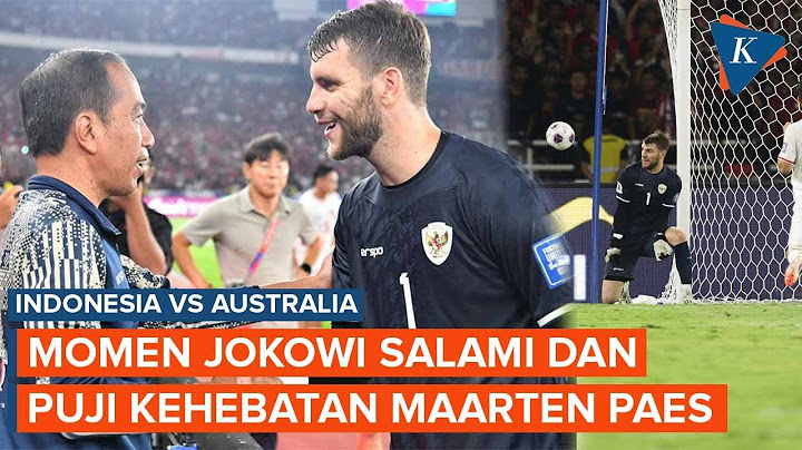 Momen Jokowi Puji dan Salami Maarten Paes Usai Timnas Indonesia Tahan Imbang Australia