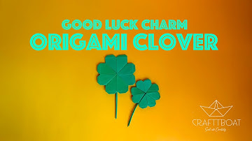 Easy Origami Clover | DIY Paper Good Luck Charm