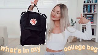 WHAT&#39;S IN MY COLLEGE BACKPACK | Fjallraven Kanken