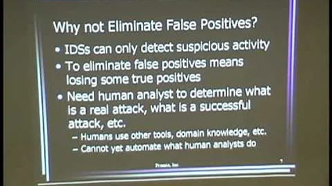 Mark Heckman, Reducing IDS False Positives (July 2...