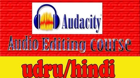 How To Use Audacity Tutorial For Beginners! Record Commentaries urdu/hindi