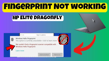 How to Solve Hp Elite Dragonfly Fingerprint Not working ISSUE