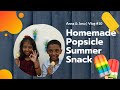 Homemade popsicle  summer snack  ice cream cubes    custard recipe     