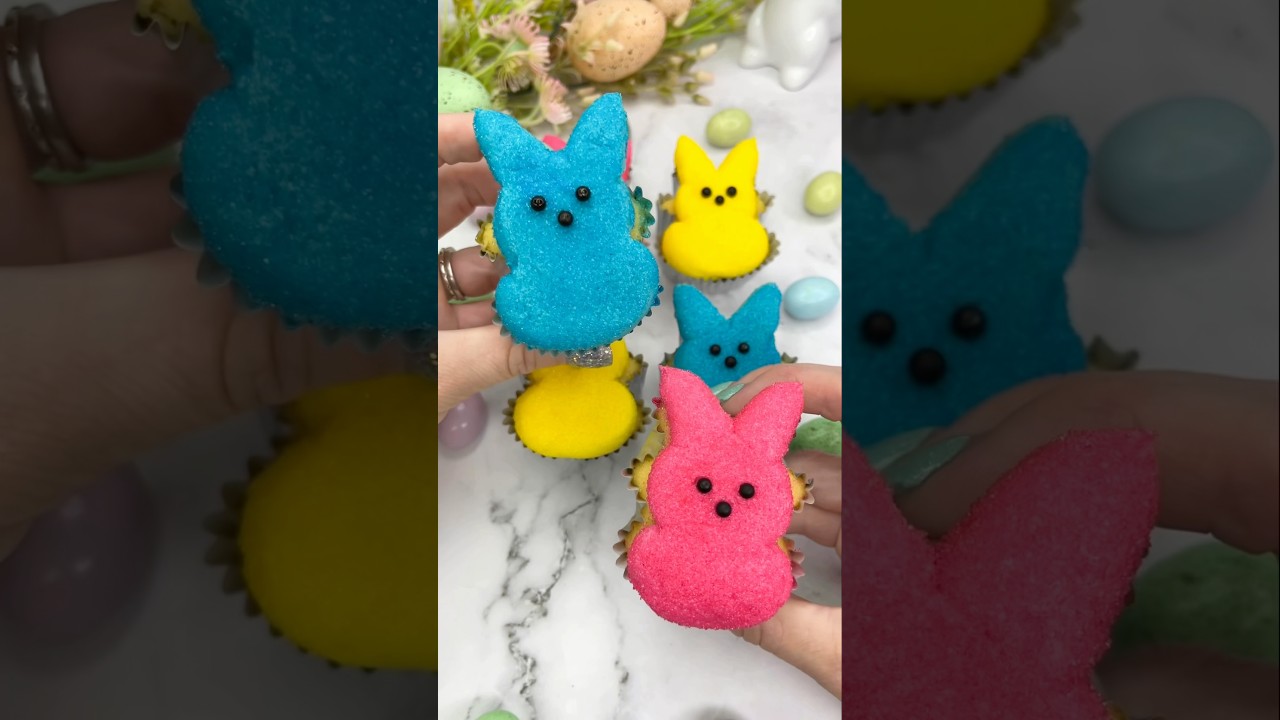 Peeps cupcakes 🐰🧁 