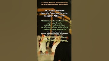 Doa Nabi Ibrahim agar mendapatkan panggilan ke Tanah suci #mekkah | Abiya DARAMU