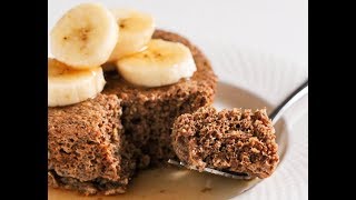 5-Minute Single-Serving Flaxseed Muffin (gluten free, sugar free, low carb, high protein)