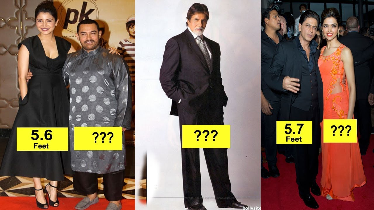 Top 12 Famous Bollywood Actors And Actresses Height From Tallest